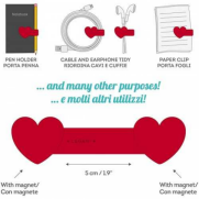 Legami Caty0001 Magnetic Klips Kalp - 2