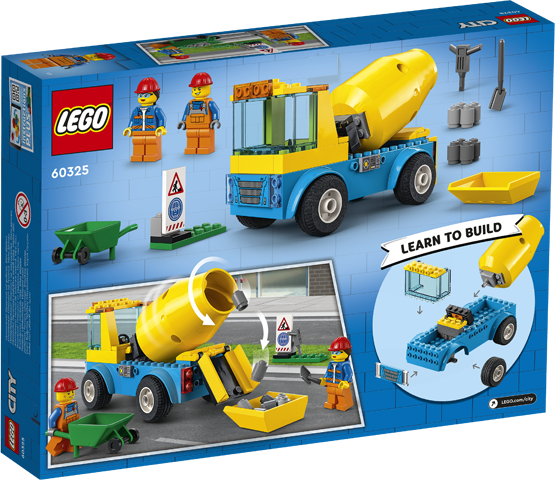 LEGO CİTY CEMENT MİXER TRUCK (LSC60325)