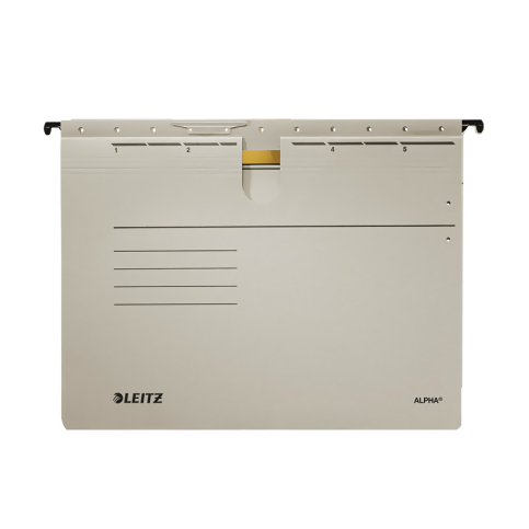 Leitz 1984 Alpha Telli Askılı Dosya Gri 5li - 1