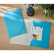 LEİTZ 3002 COSY SOFT A4 LASTİK KİLİTLİ DOSYA MAVİ - LEİTZ (1)