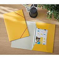 LEİTZ 3002 COSY SOFT A4 LASTİK KİLİTLİ DOSYA SARI - LEİTZ (1)