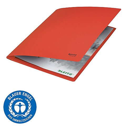 LEİTZ 3904 RECYCLE TAM KAPAK KARTON DOSYA KIRMIZI - 3