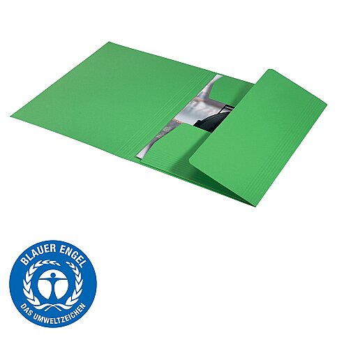 LEİTZ 3906 RECYCLE KİLİTLİ İNCE KARTON DOSYA YEŞİL - 3