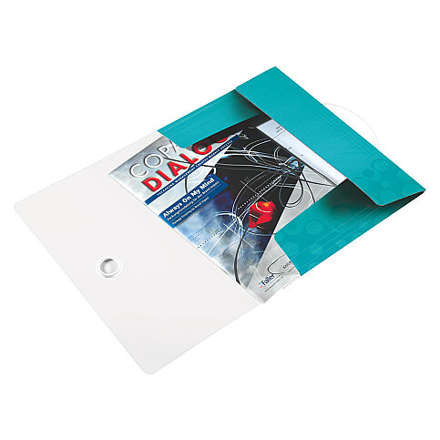 LEİTZ 4599 ACTİVE WOW İNCE LASTİKLİ DOSYA METALİK BUZ MAVİSİ - 2