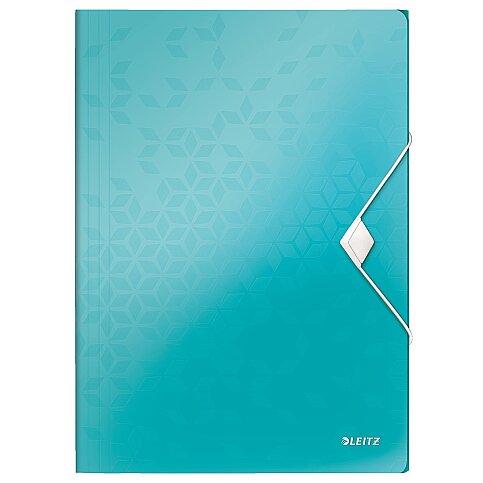 LEİTZ 4599 ACTİVE WOW İNCE LASTİKLİ DOSYA METALİK BUZ MAVİSİ - 1