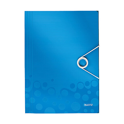 LEİTZ 4599 ACTİVE WOW İNCE LASTİKLİ DOSYA METALİK MAVİ - 1
