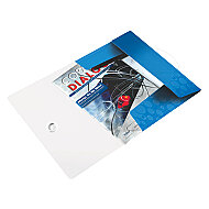 LEİTZ 4599 ACTİVE WOW İNCE LASTİKLİ DOSYA METALİK MAVİ - LEİTZ (1)
