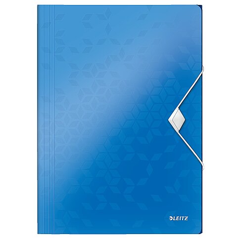 LEİTZ 4599 ACTİVE WOW İNCE LASTİKLİ DOSYA METALİK MAVİ - 1