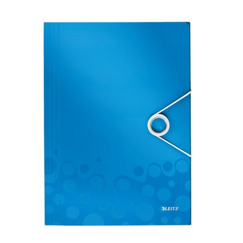 Leitz 4599 Active Wow İnce Lastikli Dosya Metalik Mavi - 1