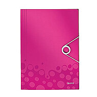 Leitz 4599 Active Wow İnce Lastikli Dosya Metalik Pembe - LEİTZ (1)