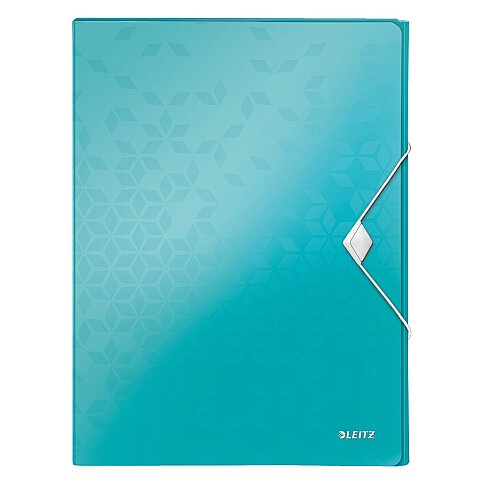 LEİTZ 4629 ACTİVE WOW KALIN LASTİKLİ DOSYA METALİK BUZ MAVİSİ - 2