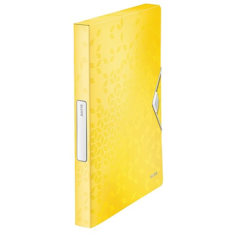 LEİTZ 4629 ACTİVE WOW KALIN LASTİKLİ DOSYA METALİK SARI - 1