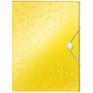 Leitz 4629 Active Wow Kalın Lastikli Dosya Metalik Sarı - LEİTZ
