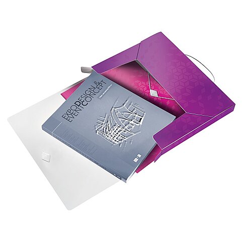 LEİTZ 4629 ACTİVE WOW KALIN LASTİKLİ DOSYA METALİK MOR - 3