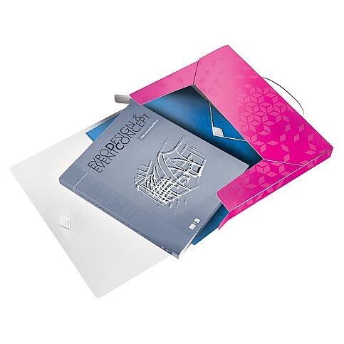 LEİTZ 4629 ACTİVE WOW KALIN LASTİKLİ DOSYA METALİK PEMBE - 3
