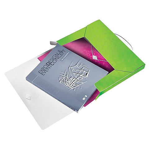 LEİTZ 4629 ACTİVE WOW KALIN LASTİKLİ DOSYA METALİK YEŞİL - 3