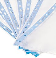 LEİTZ 4700 DELİKLİ POŞET DOSYA A4 MAVİ ŞERİTLİ 100LÜ - 3