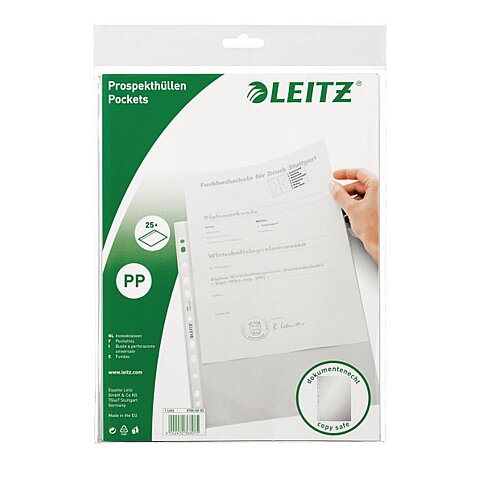 LEİTZ 4796 DELİKLİ POŞET DOSYA A4 25Lİ - 1