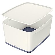 LEİTZ 5216 MYBOX KAPAKLI GENİŞ SAKLAMA KUTUSU GRİ-BEYAZ - LEİTZ