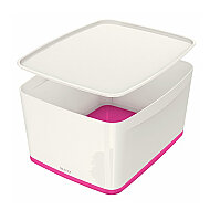 LEİTZ 5216 MYBOX KAPAKLI GENİŞ SAKLAMA KUTUSU PEMBE-BEYAZ - LEİTZ (1)