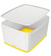 LEİTZ 5216 MYBOX KAPAKLI GENİŞ SAKLAMA KUTUSU SARI-BEYAZ - LEİTZ