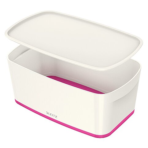 LEİTZ 5229 MYBOX KAPAKLI KÜÇÜK BOY SAKLAMA KUTUSU PEMBE-BEYAZ - 1