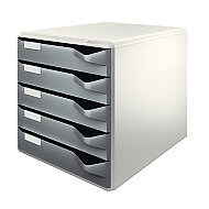 LEİTZ 5280 5 ÇEKMECELİ EVRAK RAFI GRİ - LEİTZ