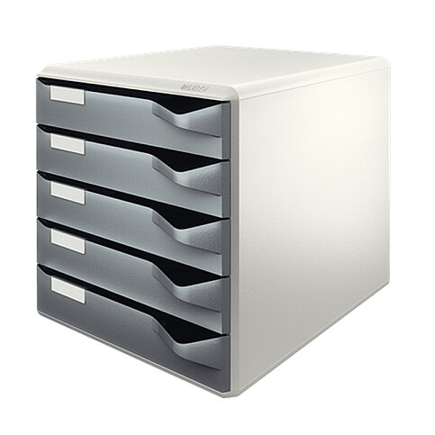 LEİTZ 5280 5 ÇEKMECELİ EVRAK RAFI GRİ - 1