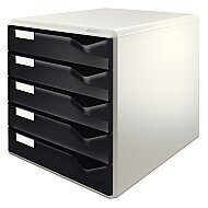 LEİTZ 5280 5 ÇEKMECELİ EVRAK RAFI SİYAH - LEİTZ