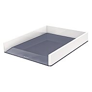 LEİTZ 5361 WOW DUO ÇİFT RENKLİ EVRAK RAFI METALİK BEYAZ TEKLİ - LEİTZ