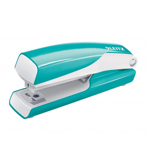 Leitz 5528 Wow Zımba Makinesi No:10 10 Sayfa Metalik Buz Mavisi - 1