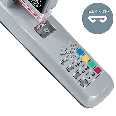 Leitz 55510084 Arşiv Tipi Zımba Makinesi 80 Sayfa Gri - 3