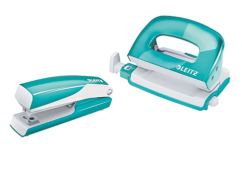 LEİTZ 5561 WOW MİNİ ZIMBA MAKİNESİ+DELGEÇ SETİ METALİK BUZ MAVİSİ - 1