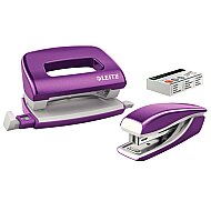 LEİTZ 5561 WOW MİNİ ZIMBA MAKİNESİ+DELGEÇ SETİ METALİK MOR - LEİTZ