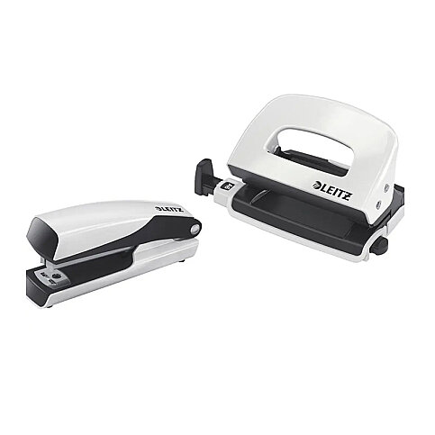Leitz 5561 Wow Mini Zımba Makinesi+Delgeç Seti Metalik Siyah - 2