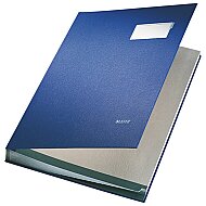 LEİTZ L-5700 KAPAKLI İMZA DOSYASI 20 YAPRAK MAVİ - LEİTZ