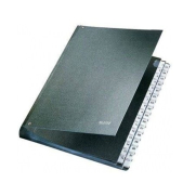 Leitz 5924 Plastik Evrak Düzenleyici A-Z Siyah - LEİTZ