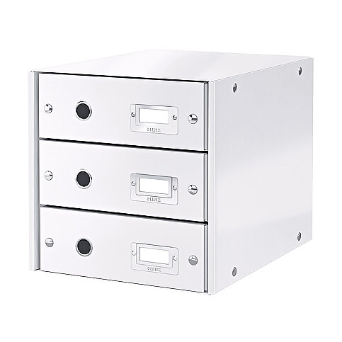 LEİTZ 6048 WOW C&S 3 ÇEKMECELİ EVRAK RAFI METALİK BEYAZ - 2