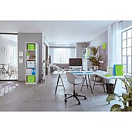 LEİTZ 6048 WOW C&S 3 ÇEKMECELİ EVRAK RAFI METALİK YEŞİL - LEİTZ (1)