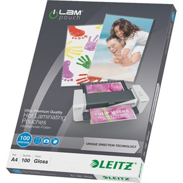 Leitz 7480 Laminasyon Filmi A4 100Mic 100Lü - 1