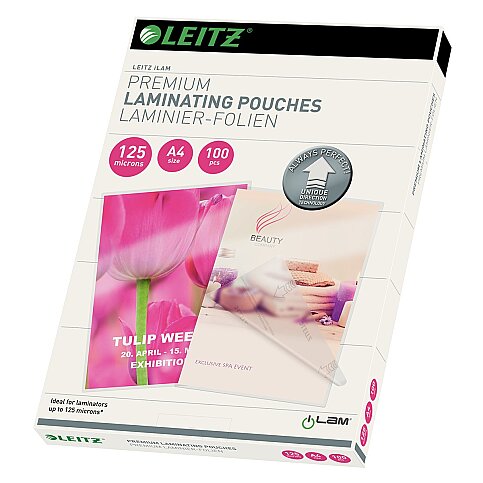 LEİTZ 7481 LAMİNASYON FİLMİ A4 125mic 100LÜ - 1