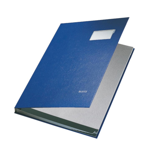 Leitz 5701 Kapaklı İmza Dosyası 10 Yaprak Mavi - 1