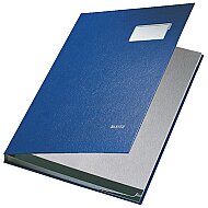 LEİTZ 5701 KAPAKLI İMZA DOSYASI 10 YAPRAK MAVİ - LEİTZ