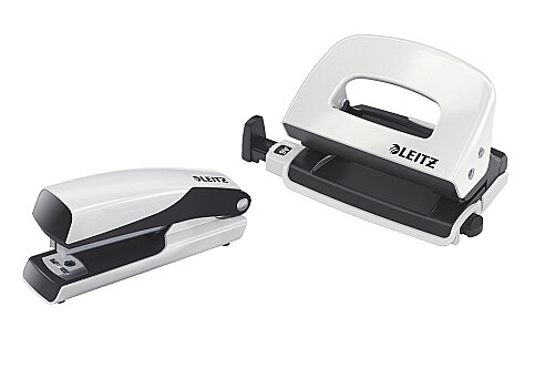 LEİTZ 5561 WOW MİNİ ZIMBA MAKİNESİ+DELGEÇ SETİ METALİK BEYAZ - 1