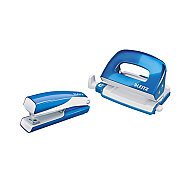 Leitz 5561 Wow Mini Zımba Makinesi+Delgeç Seti Metalik Mavi - 4