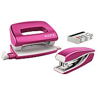 LEİTZ 5561 WOW MİNİ ZIMBA MAKİNESİ+DELGEÇ SETİ METALİK PEMBE - LEİTZ