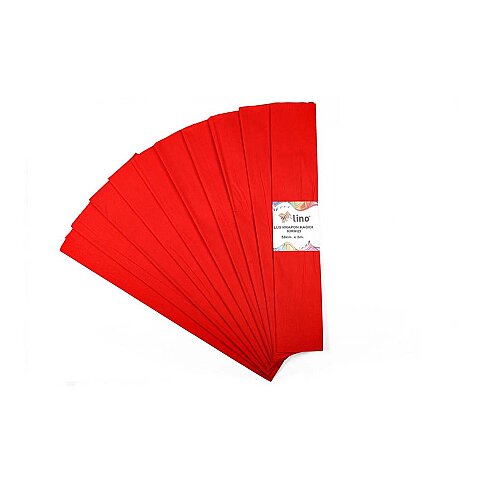 LİNO PA-014-K LÜKS KRAPON KAĞIDI 50x200 KIRMIZI 10LU - 1