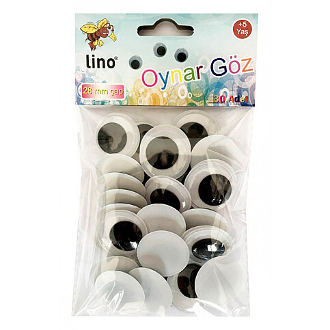 LİNO RBZ-028 OYNAR GÖZ 28mm 30LU - 1
