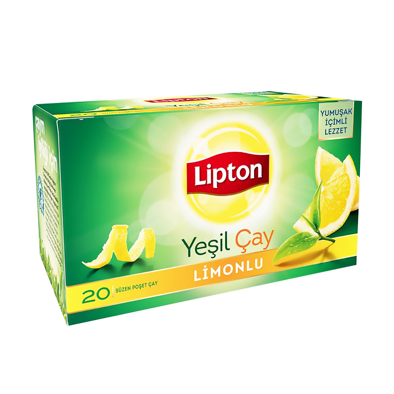 LİPTON LİMONLU YEŞİL ÇAY 1.5grx20Lİ