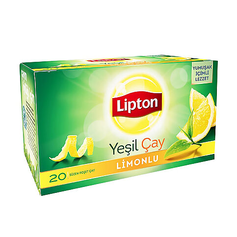 LİPTON LİMONLU YEŞİL ÇAY 1.5grx20Lİ - 1